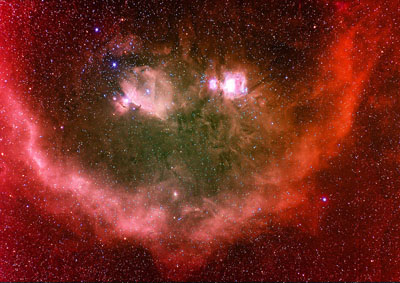 Bernard's Loop and Orion Nebula