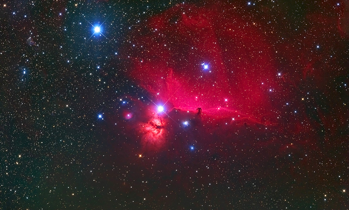 Horse Head, IC434  and surrounding field from partially processed data