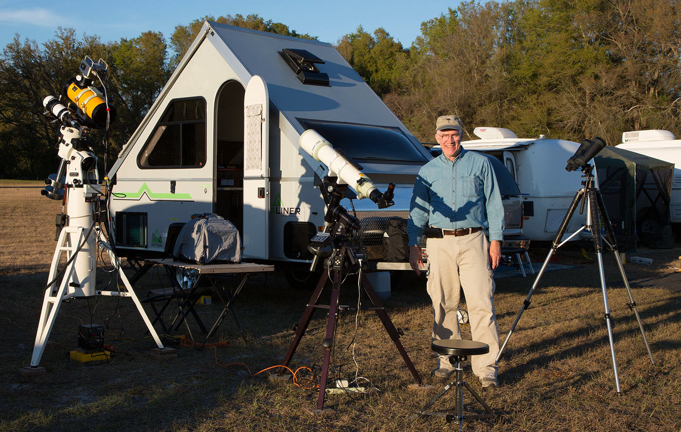 I'm set up for an evening of imaging and observing.  