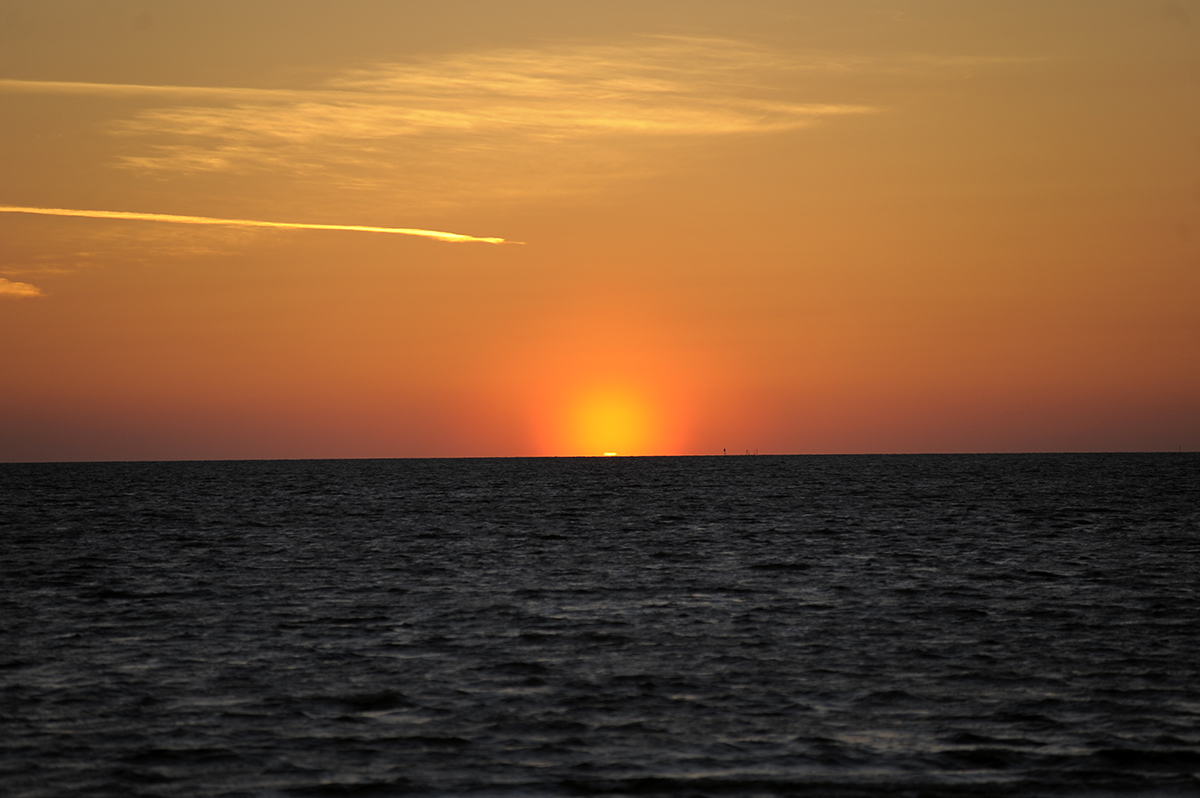 Sunset over the Gulf