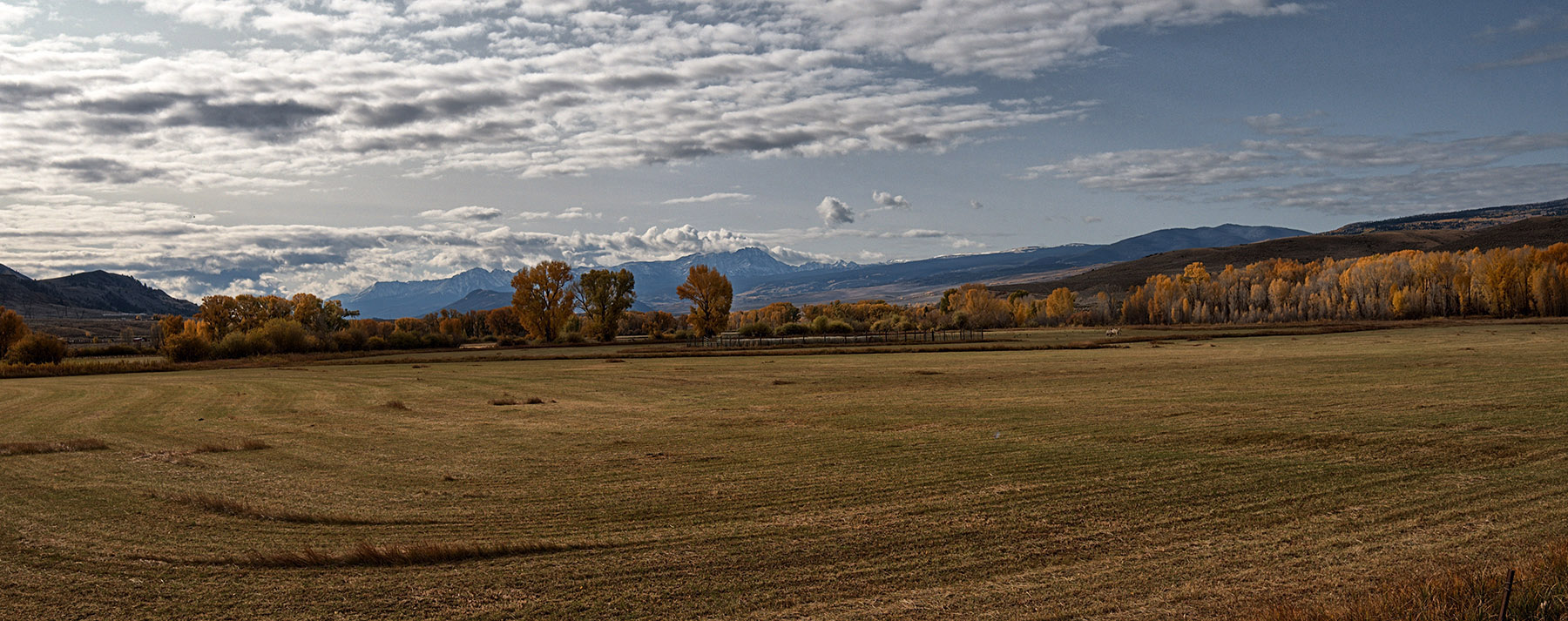 Ranch pasture view along Trough Rd Southwest of Kremmling, Co.