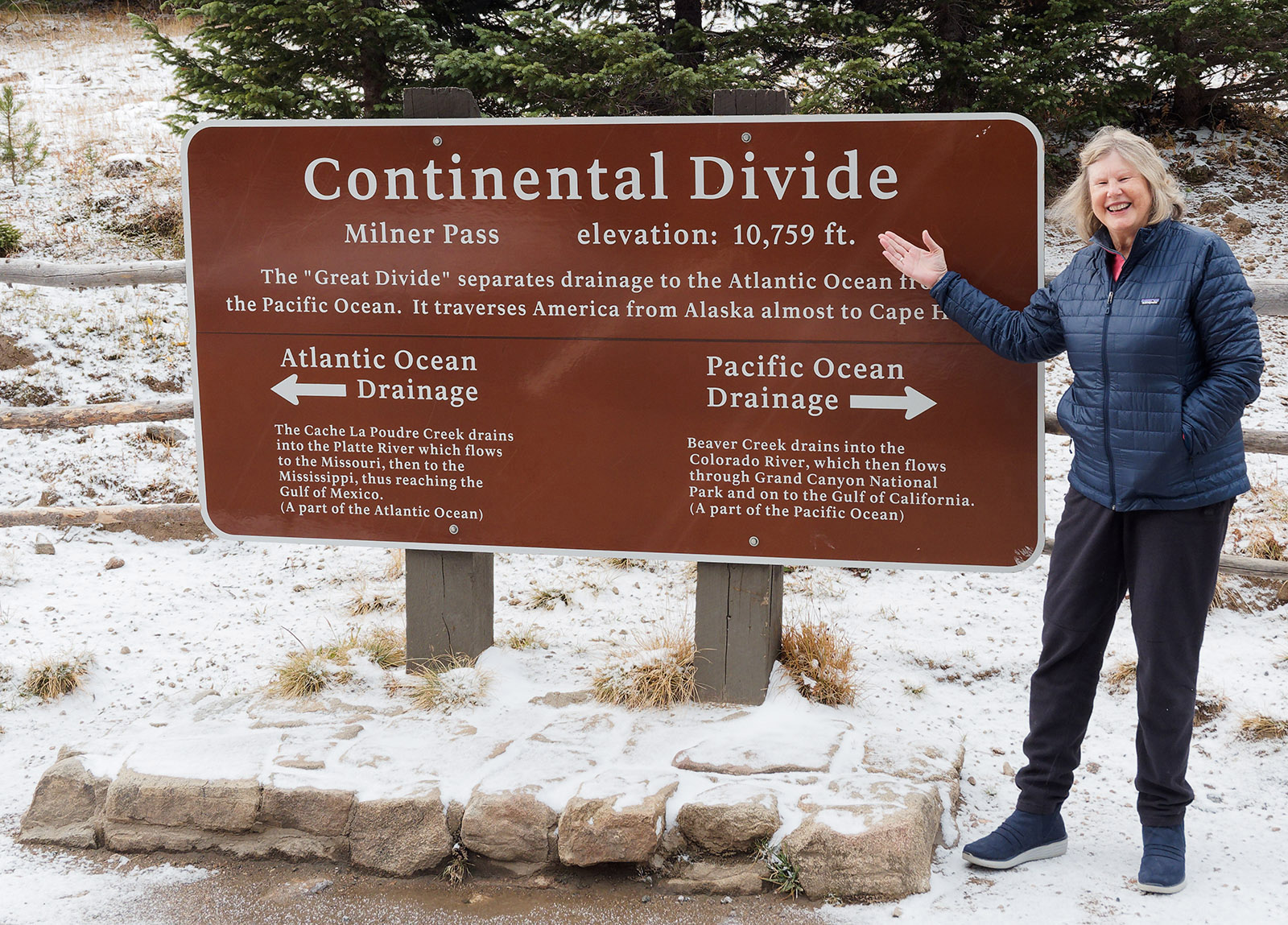 Snow and Ice blocked Trail Ridge Road for two days during our trip, and Milner Pass was as far as we could go on Trail Ridge Road out of Grand Lake, Co.