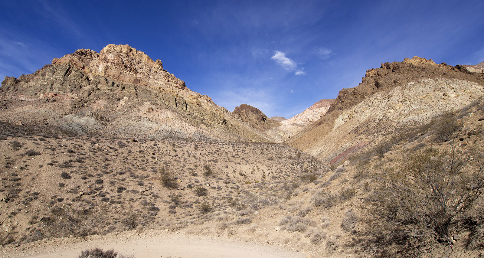 The two hills forming a 