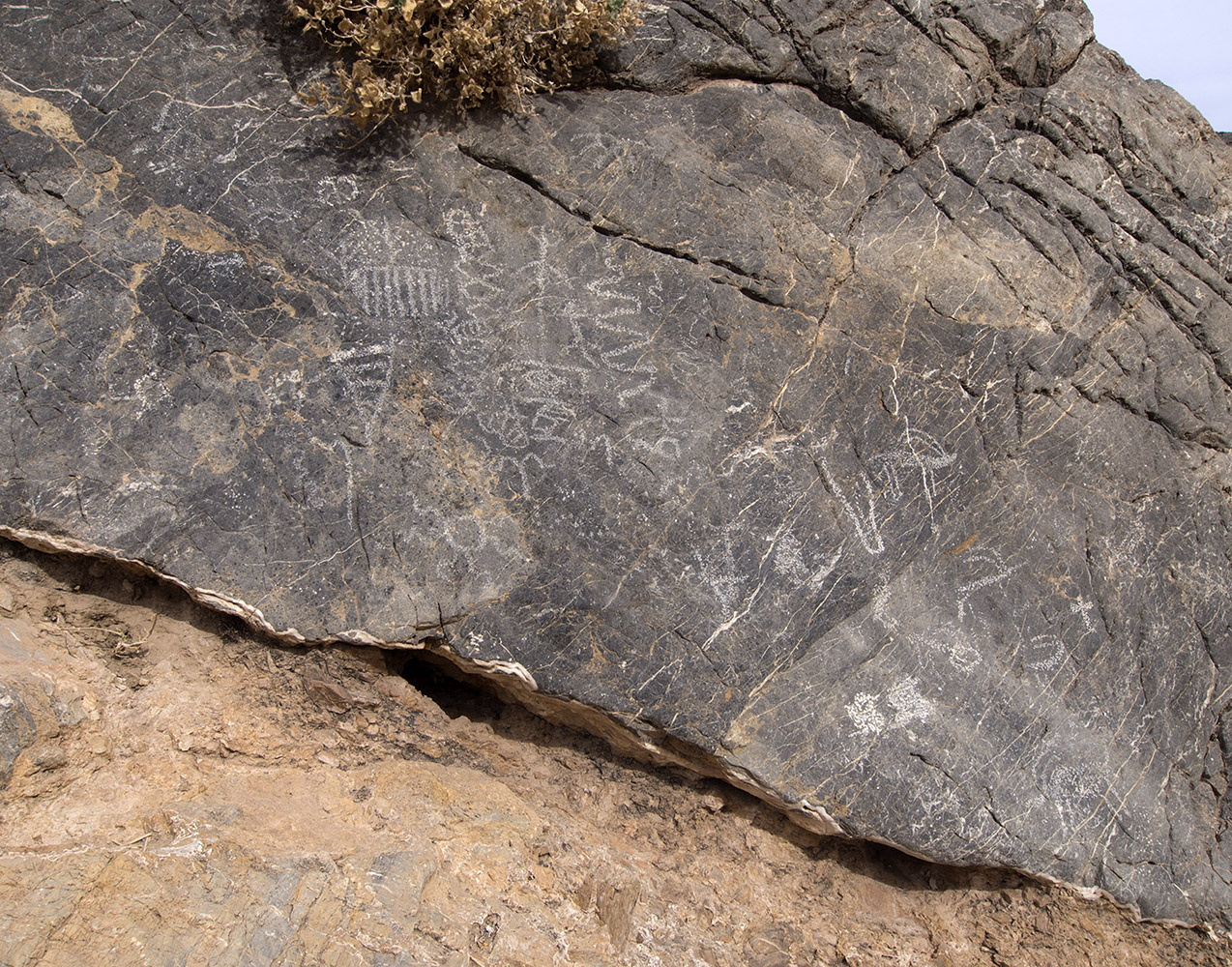 Petrogyphs made by prehistoric people living in the area near Klare Spring.