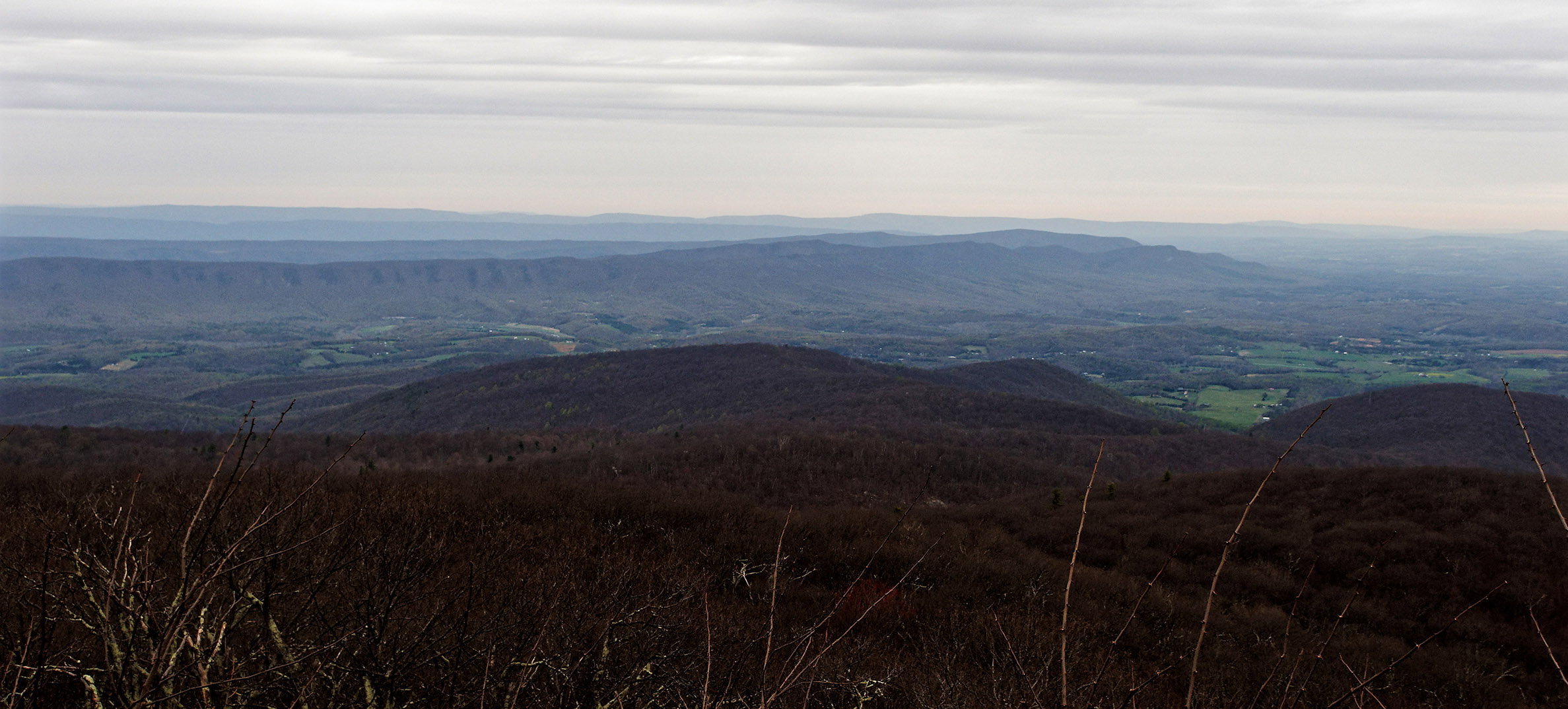 View of Shenandoah Valley and Massanutten Mountain