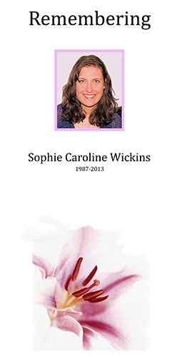 Memorial Service Program