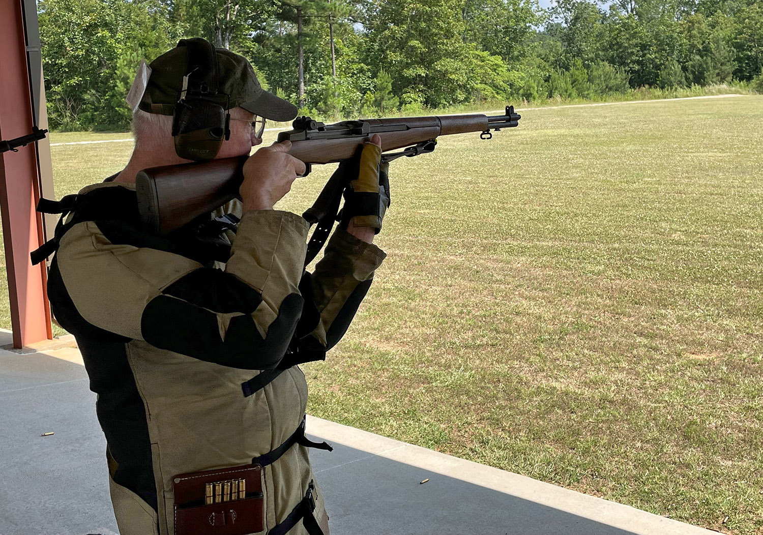 A better view of my rebuilt 1952 Springfield Armory M1 Garand during the offhand stage.